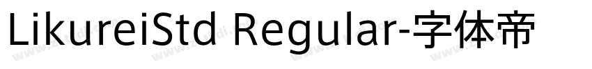 LikureiStd Regular字体转换